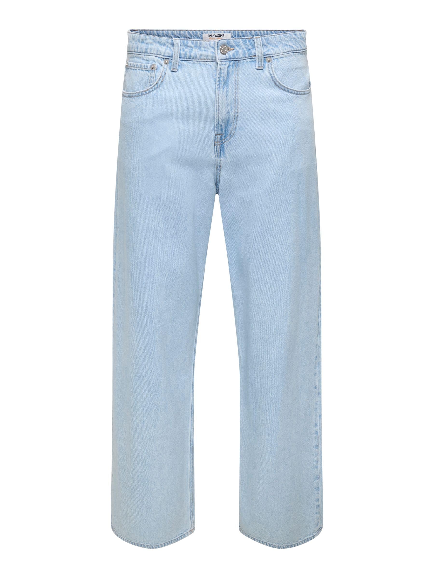 Only & Sons Onsremi Wide Leg Jeans 30W/32L Nero