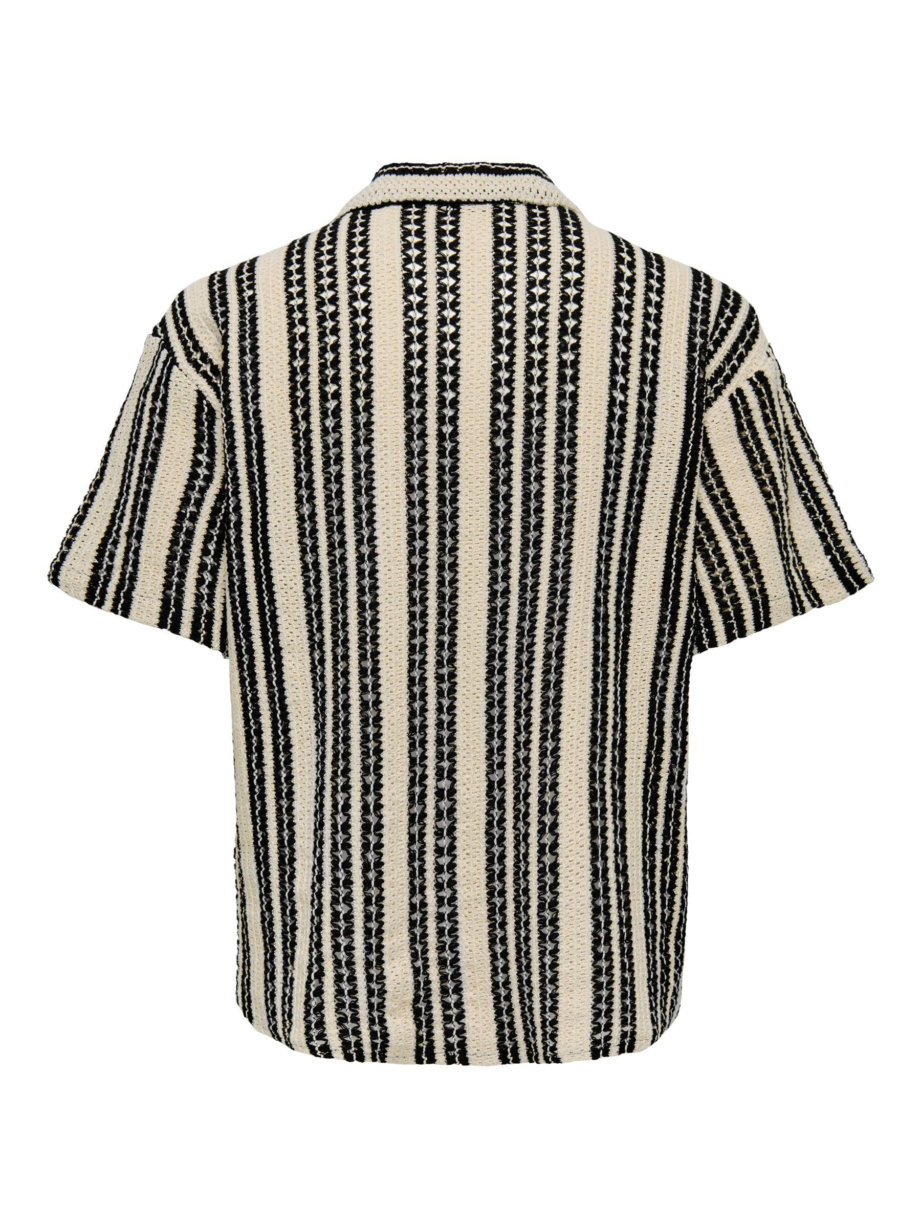 Only & Sons Onsdani Camicia Uomo Cloud Dancer Crochet Taglia L