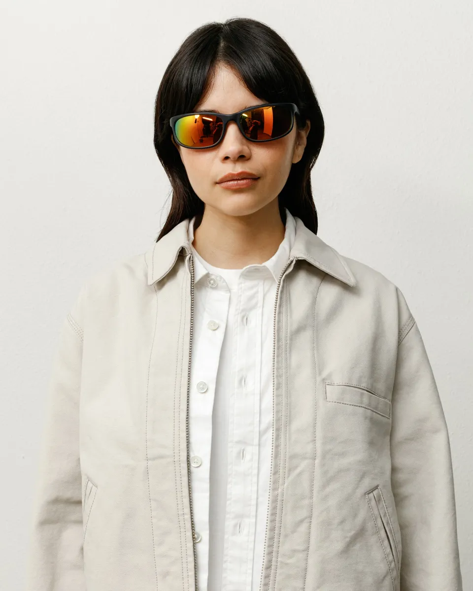 Stussy Julian Sunglasses occhiali Frost Black specchiati