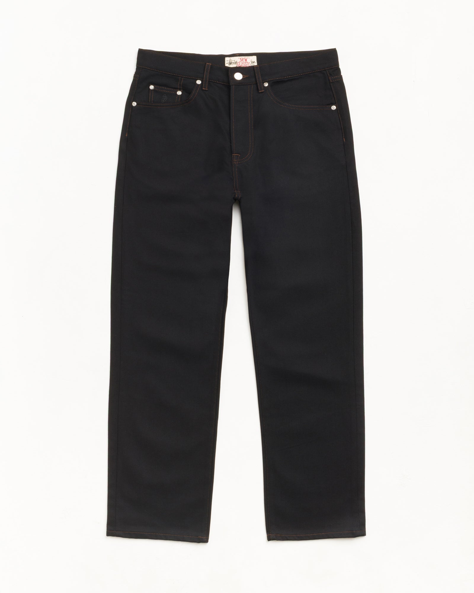 Stussy New Classic Jean Denim jeans nero 100% cotone
