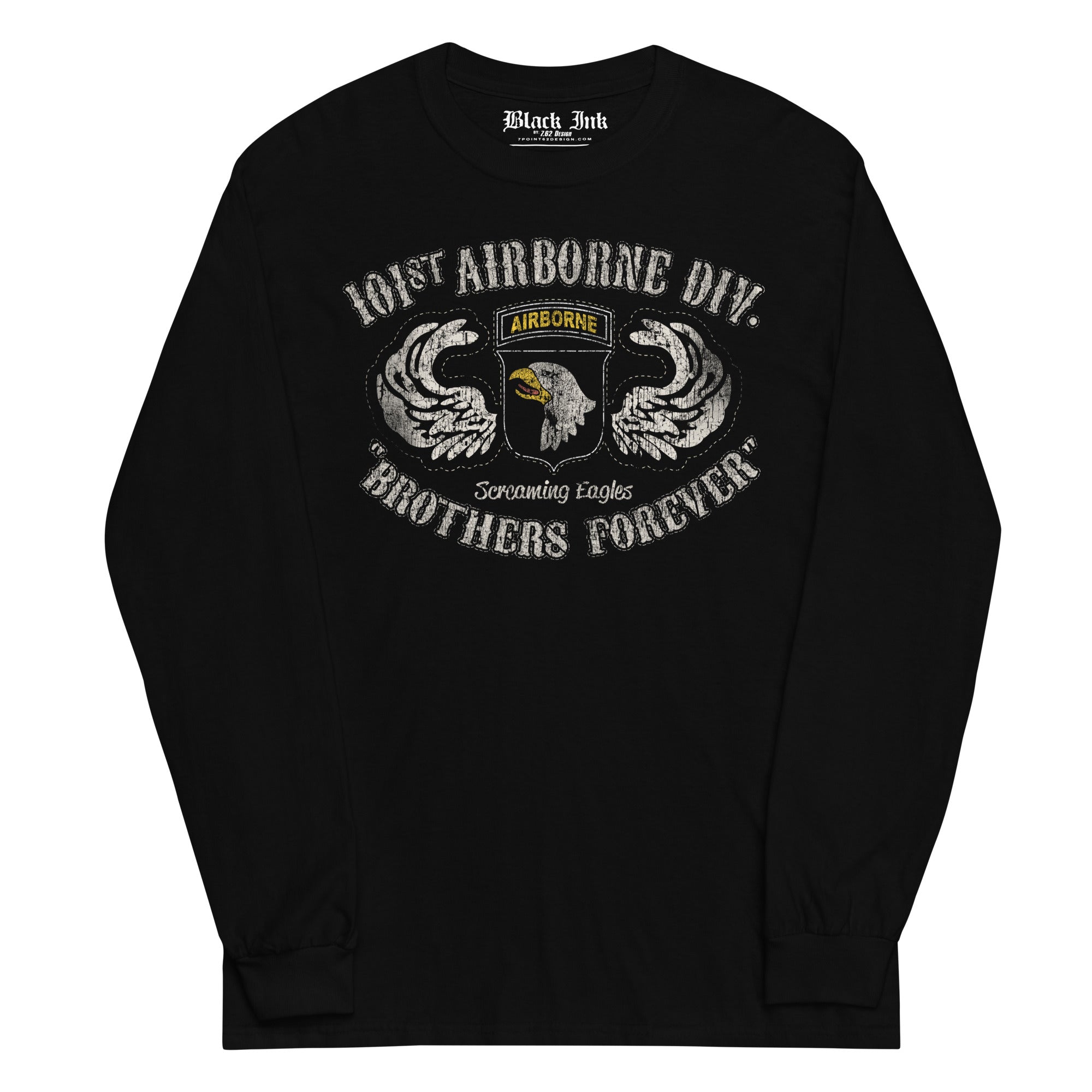7.62 Design 101st Airborne Maglia Uomo Nera Cotone