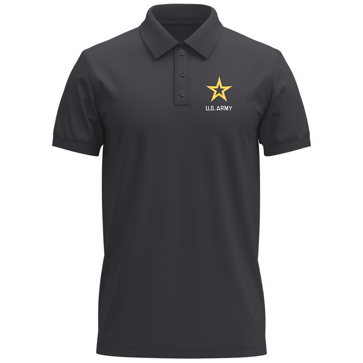 7.62 Design Army polo carbone ricamata logo cotone misto