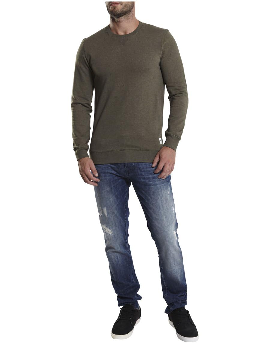 Only & Sons Fana Felpa Uomo Girocollo Cotone Blu Misto