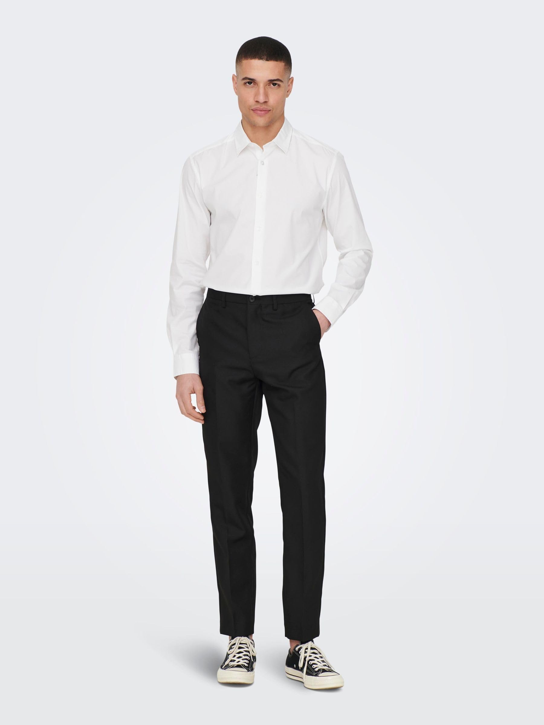 ONLY & SONS Camicia Uomo Onsandy Slim Popeline XXL