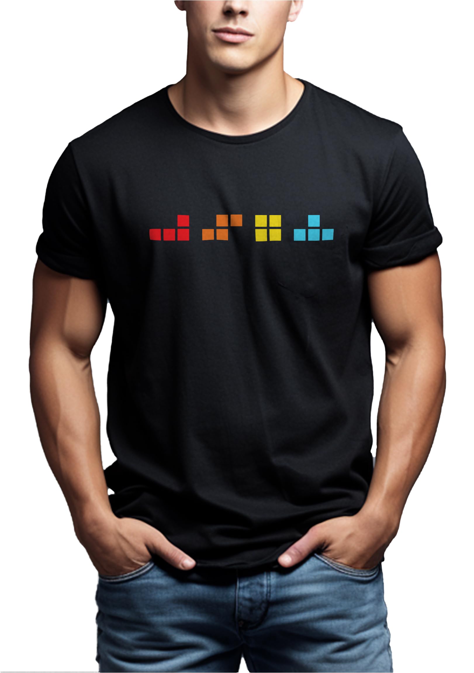 MAKAYA Gamer T-Shirt Uomo L Nero 100% cotone