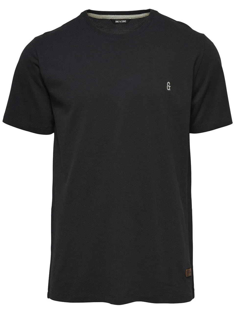 Only & Sons 22000785 T-shirt Uomo Nero Cotone