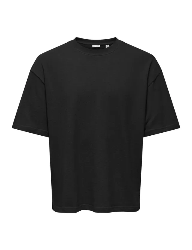 Only & Sons Onslenny T-Shirt Uomo Cotone Nero