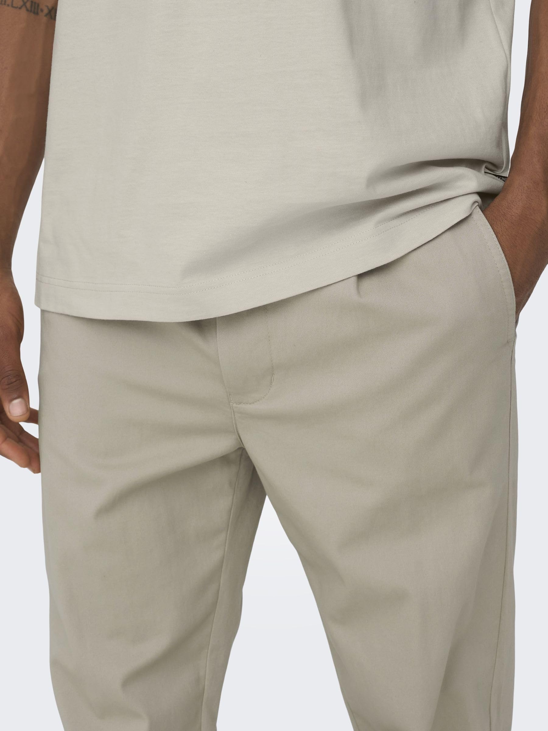 ONLY & SONS OnsLou Tap 0032 Pantaloni Chino Uomo Cotone Tapered