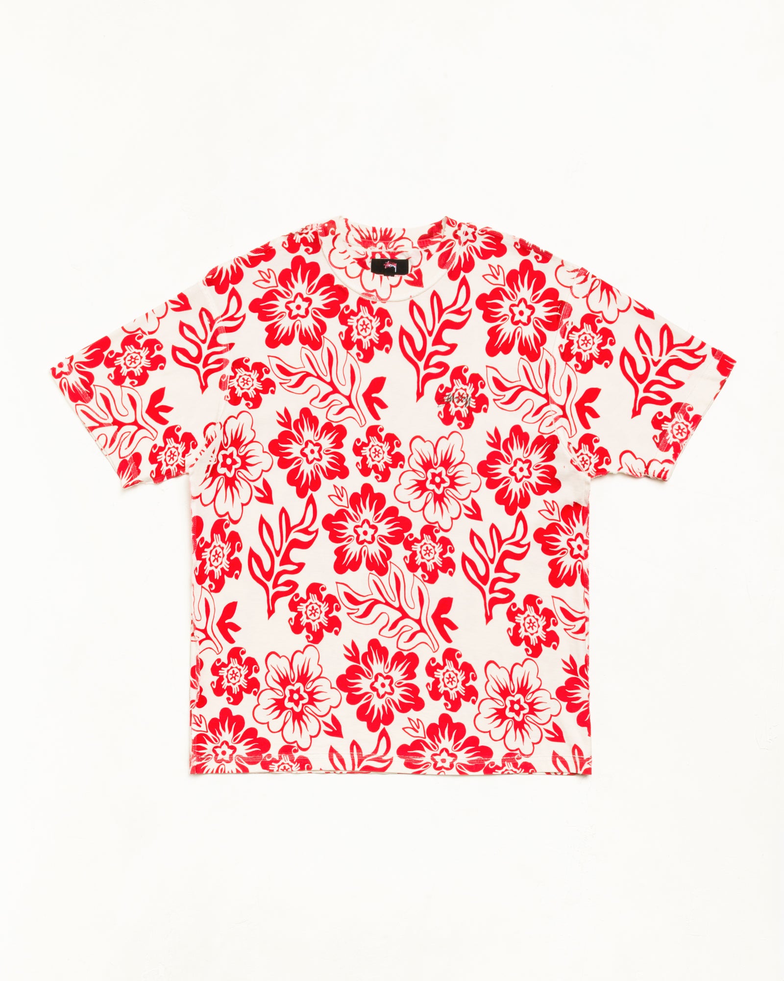 Stussy Lazy Floral Tee maglietta White floreale