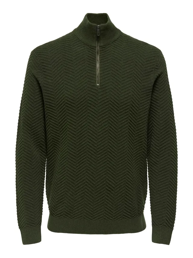 Only & Sons Onsmace Pullover Uomo Navy Blazer Girocollo