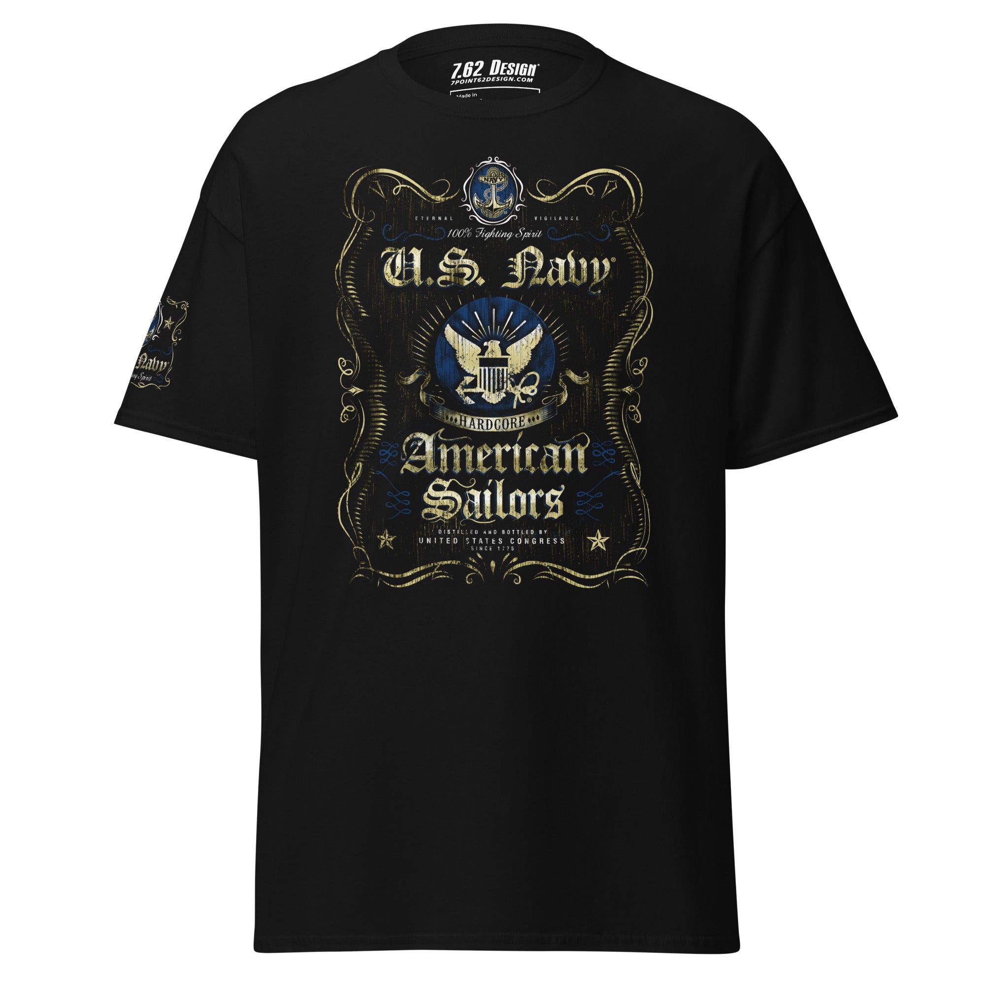7.62 Design US Navy Fighting Spirit Maglietta Nero L