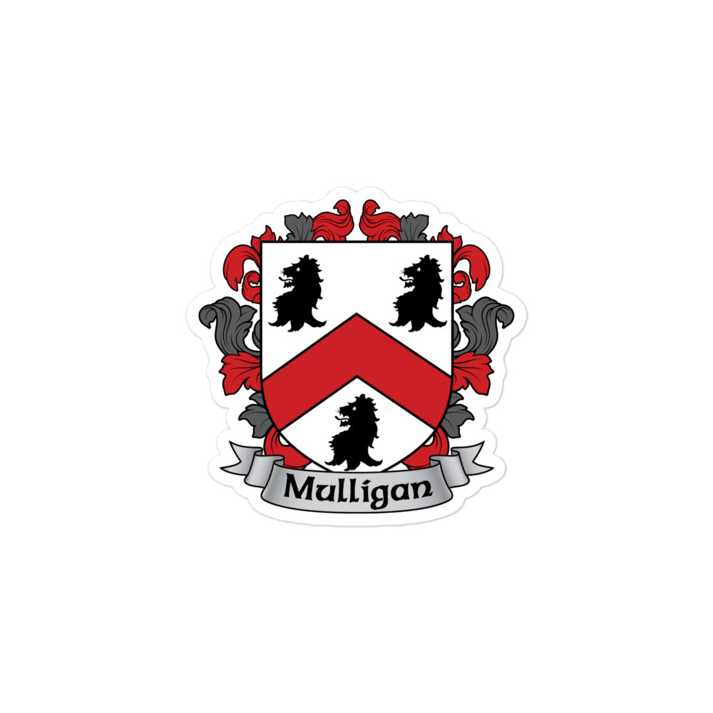 7.62 Design Mulligan Irish Coat of Arms Adesivo Vinile 7,5 cm