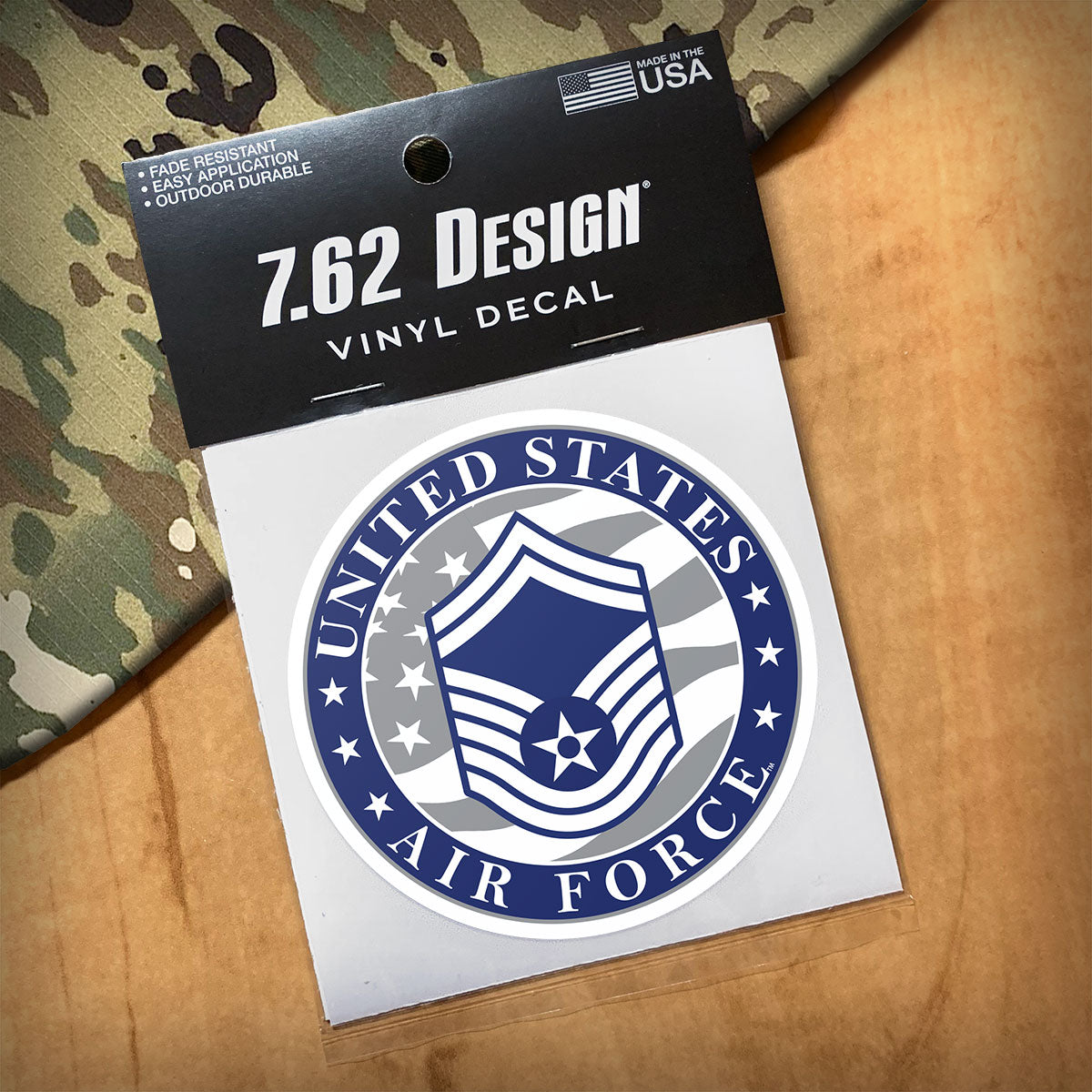 7.62 Design Air Force E-8 decal 3.5" vinile esterno