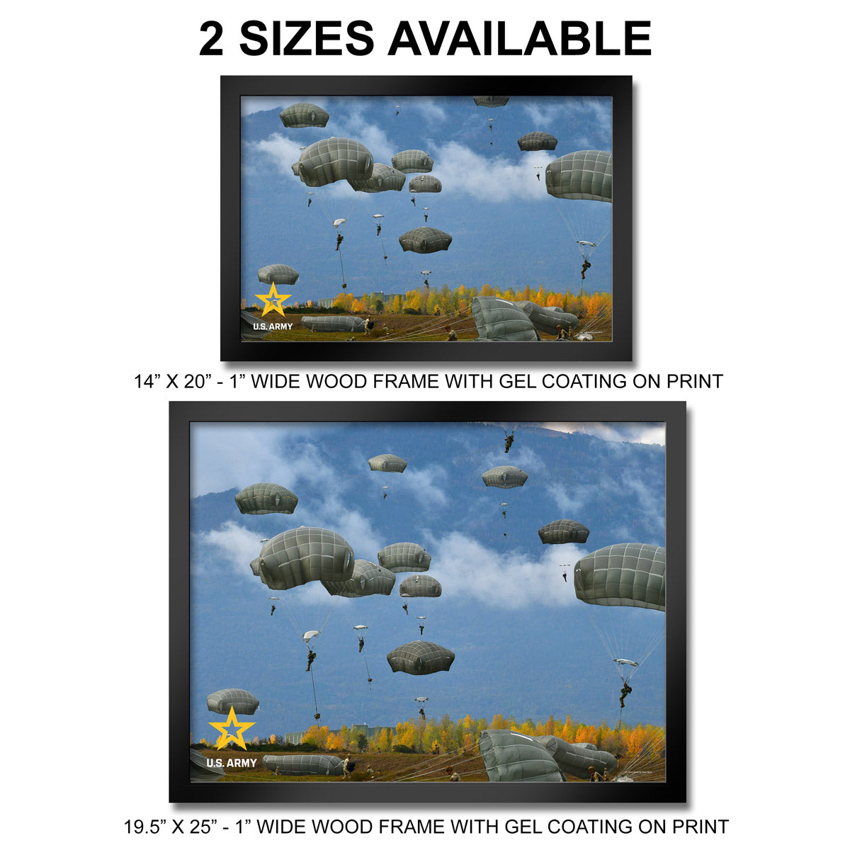 7.62 Design U.S. Army Paratroopers Stampa Incorniciata 14x20 Esercito