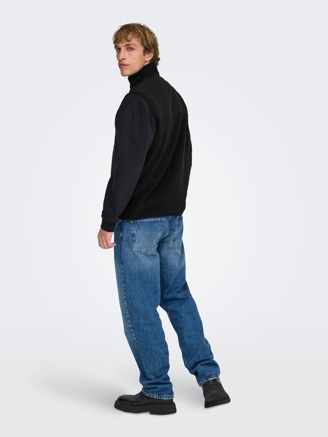 Only & Sons Onschuck Fleece Gilet Uomo M Nero