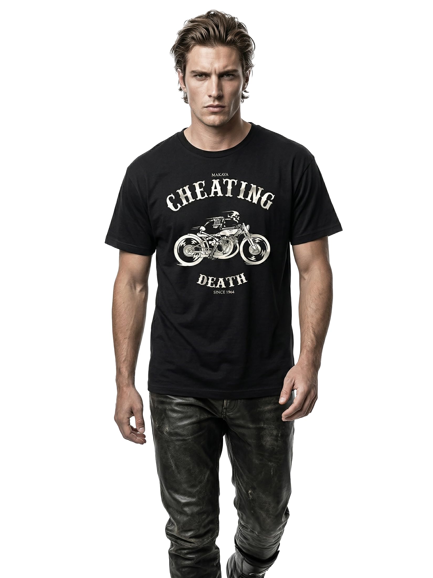 MAKAYA T-Shirt Uomo Cheathing Death Since 1964 Moto M