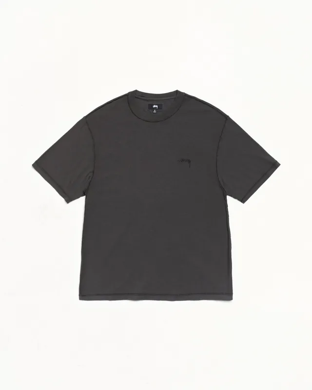 Stussy Lazy Tee t-shirt vintage black cotone 190gsm