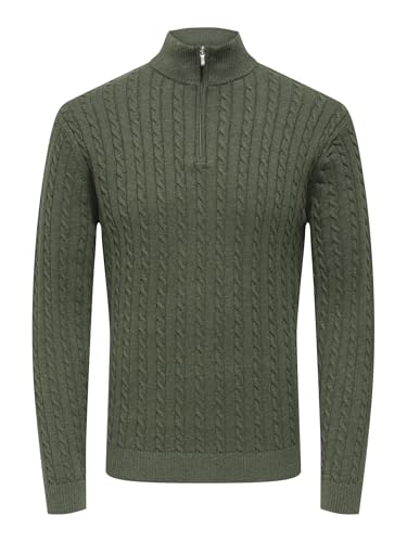 Only & Sons Onsloui pullover maglione uomo castor gray
