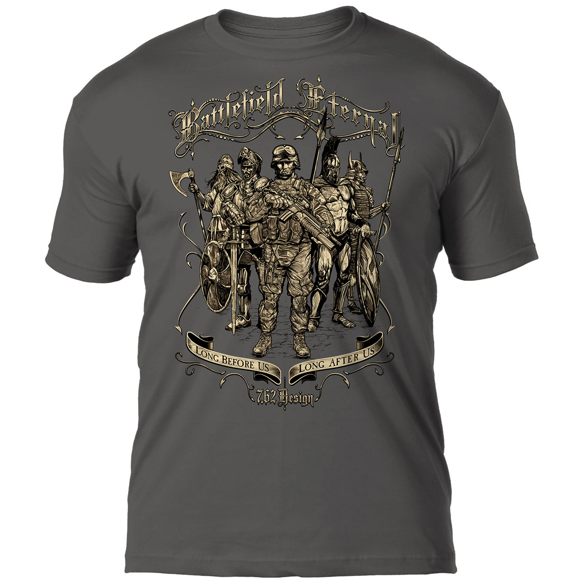 7.62 Design Battlefield Eternal t-shirt uomo nero cotone