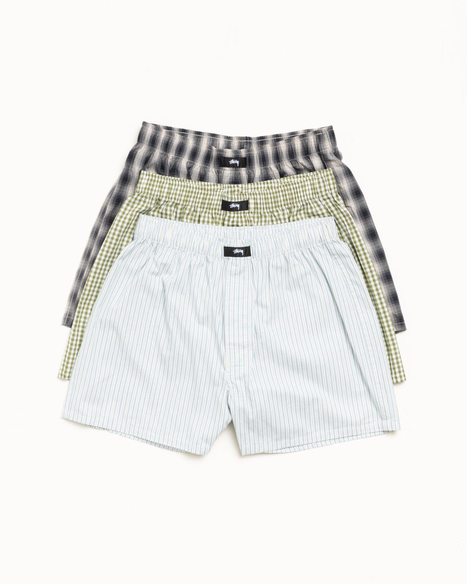 Stussy Boxer Shorts 3 Pack boxer multi cotone