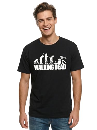 MAKAYA T-Shirt Uomo Zombie Evolution Maglietta M Nera