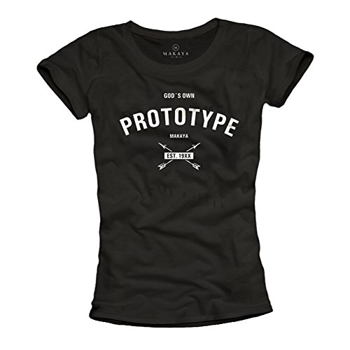 Makaya T-Shirt Donna Gods Own Prototype Cotone Nera L