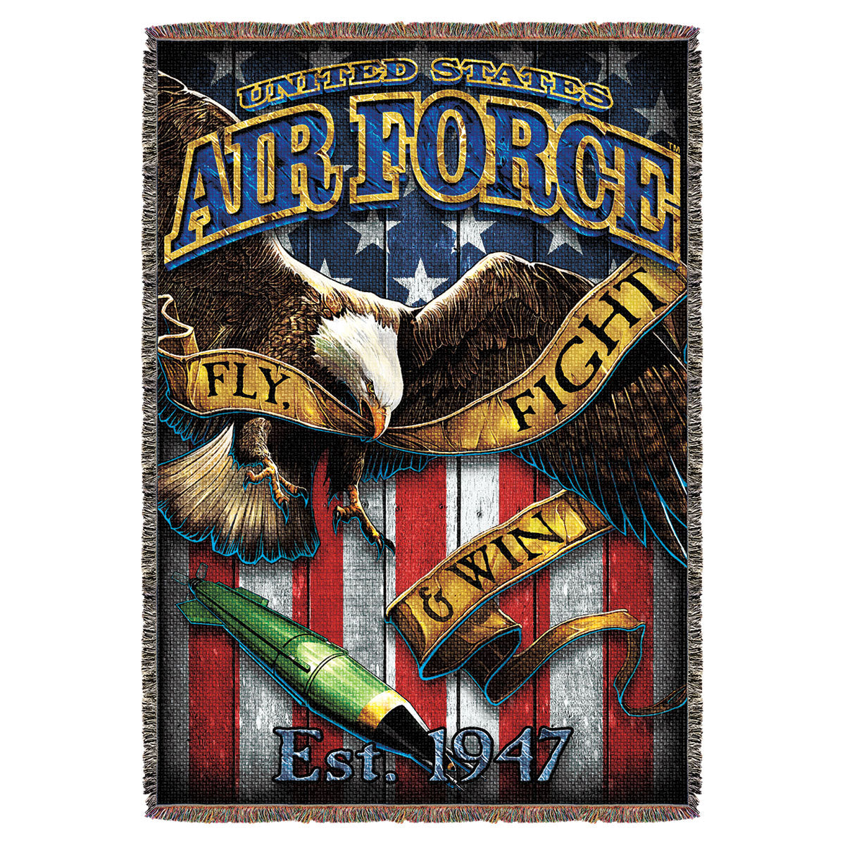 7.62 Design Fighting Eagle coperta 53x70 cotone USAF
