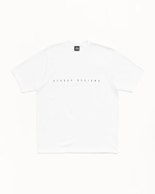 Stussy S Box Tee t-shirt bianca 100% cotone 220 gsm