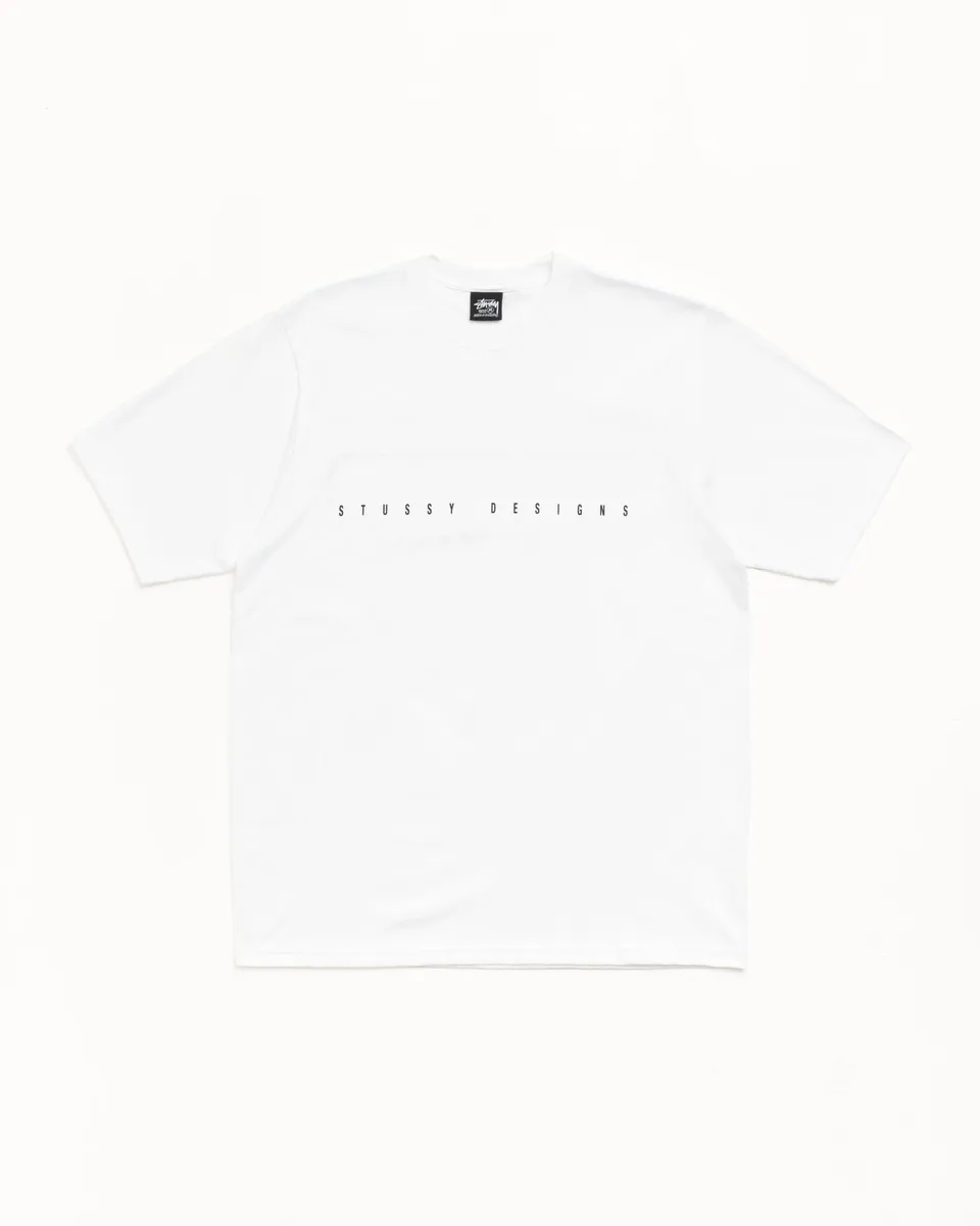 Stussy S Box Tee t-shirt bianca 100% cotone 220 gsm