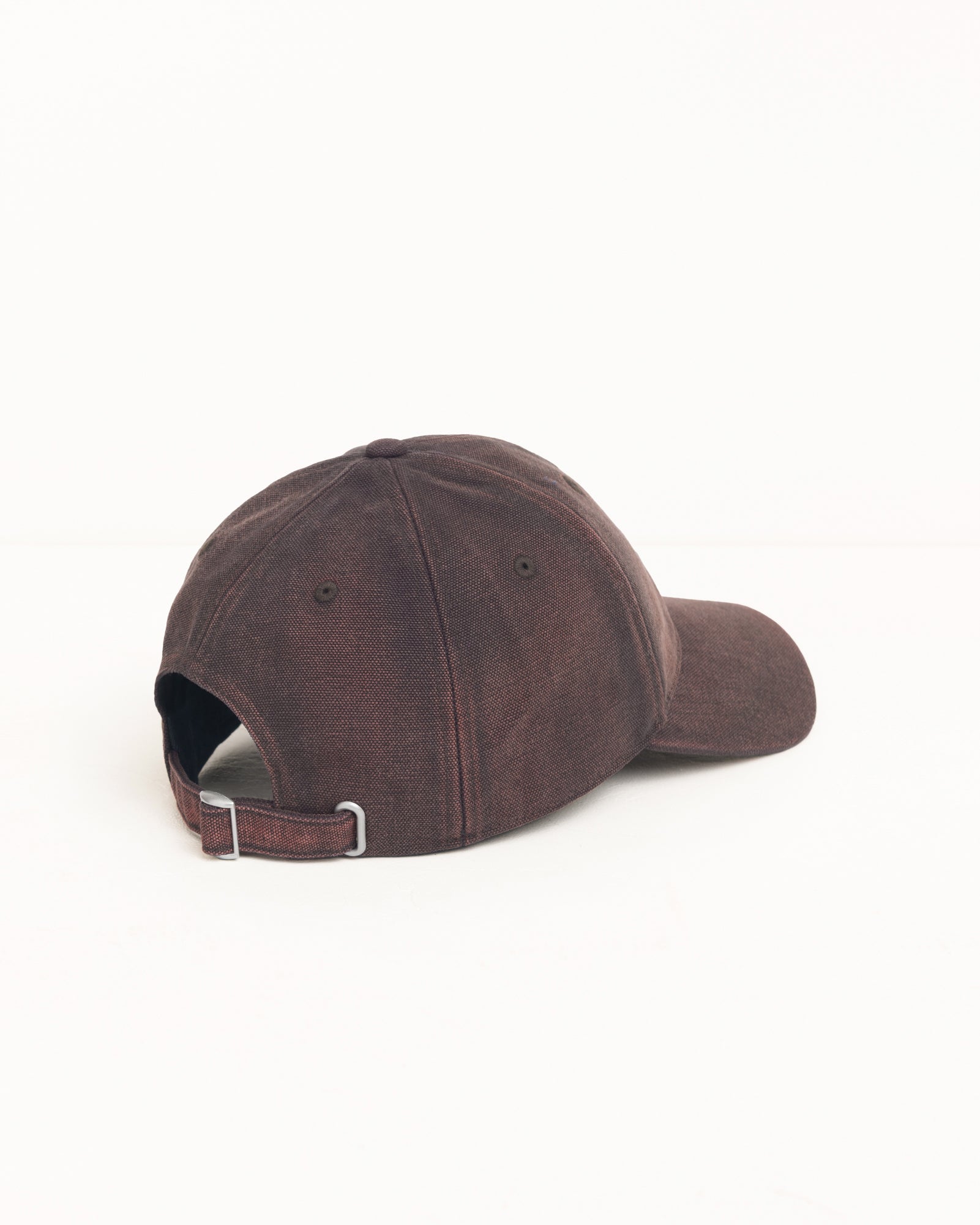 Stussy Washed Basic Cap cappello marrone cotone six panel