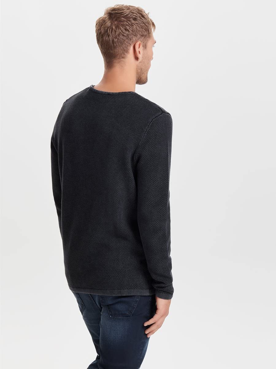 Only & Sons Onshugh Line Maglione Uomo Cotone Blu L