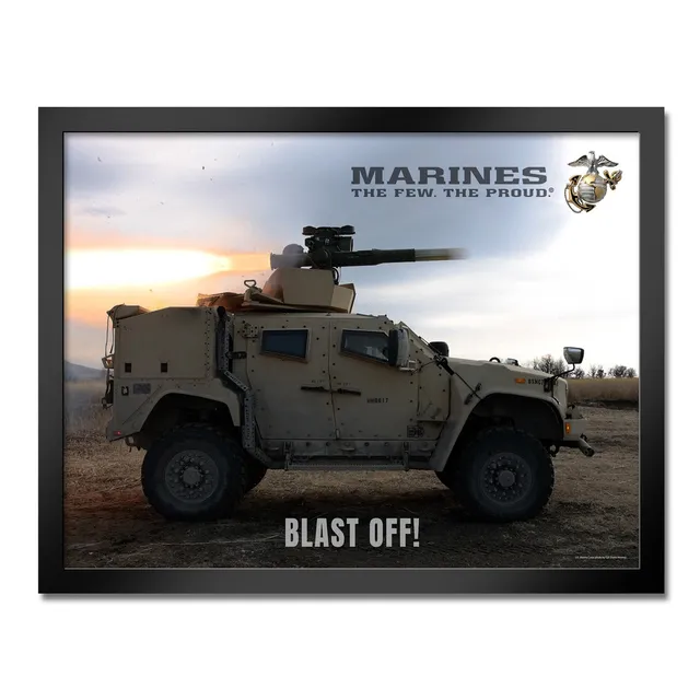 7.62 Design Blast Off stampa incorniciata USMC 14"x20"