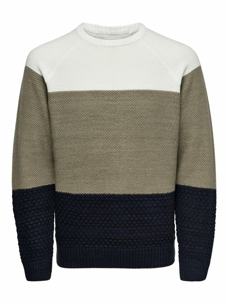 Only & Sons pullover uomo Cloud Dancer XS tinta unita