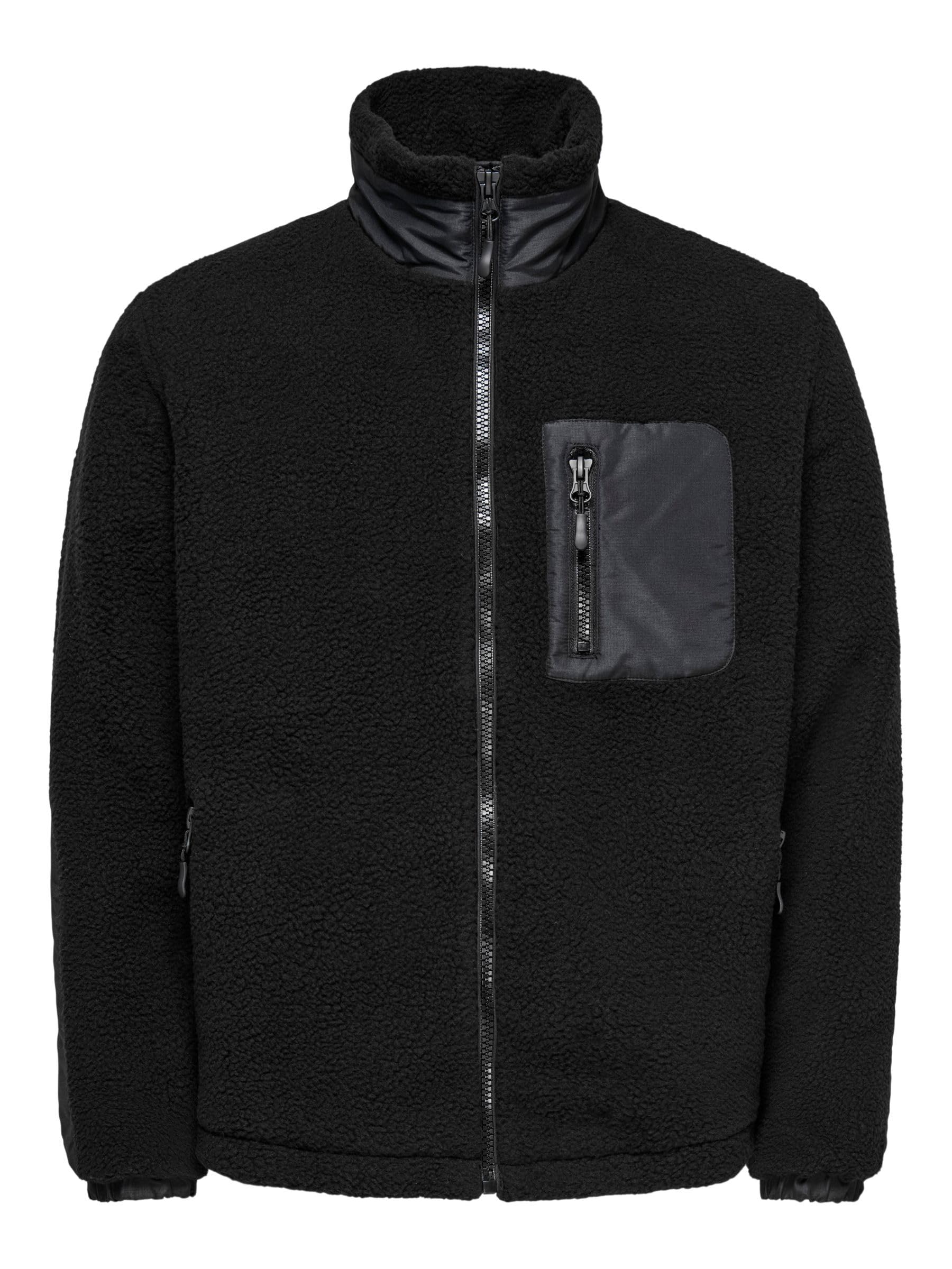 Only & Sons Onstyro Padded Sherpa Giacca Uomo L Nero