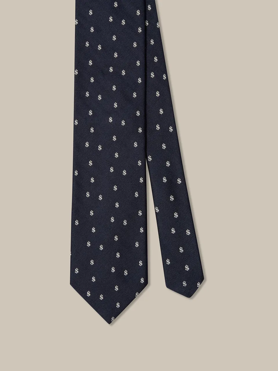 Robert Talbott Best of Class cravatta Robert Dollar Signs navy REG