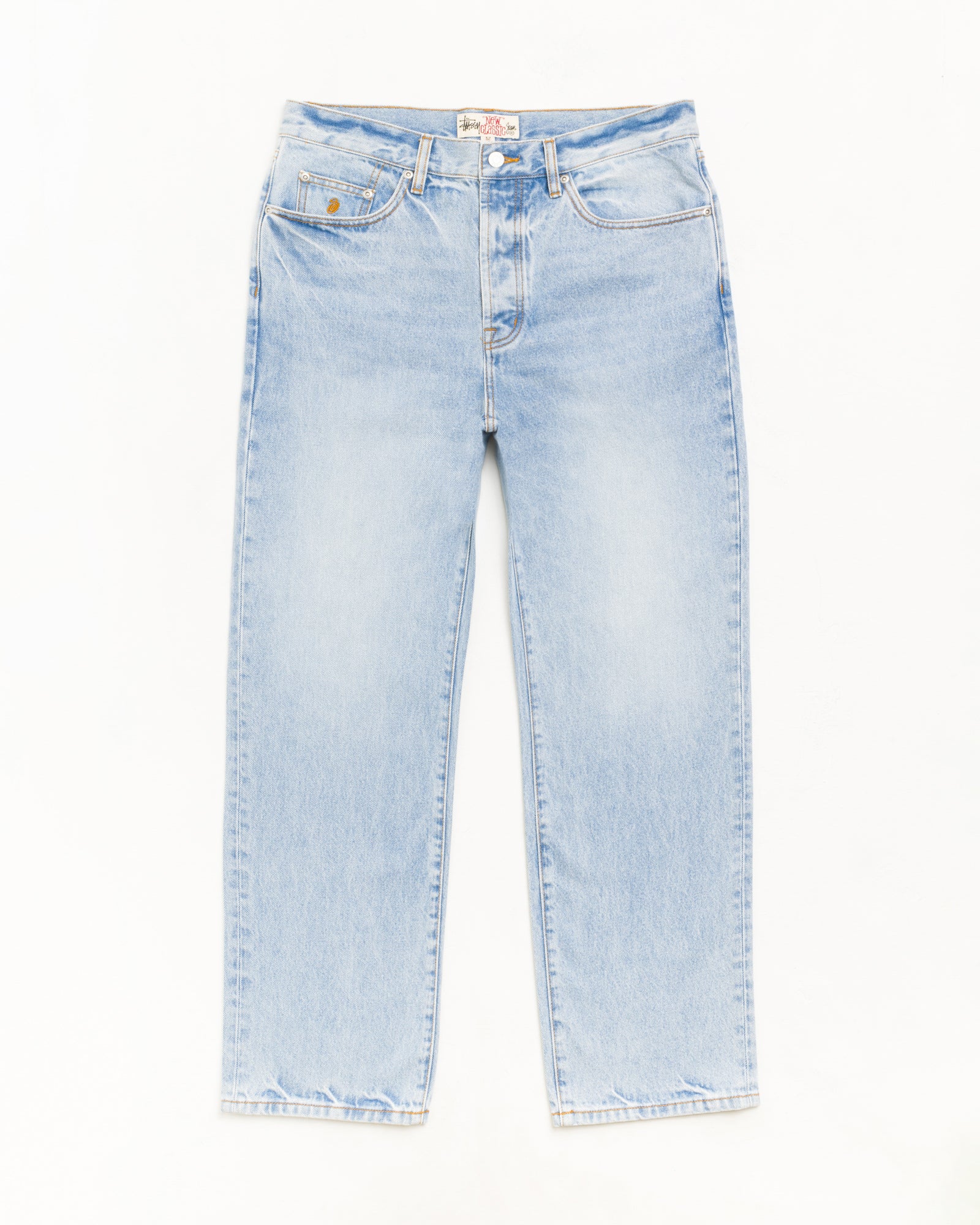 Stussy New Classic Jean Denim Indigo Cotone