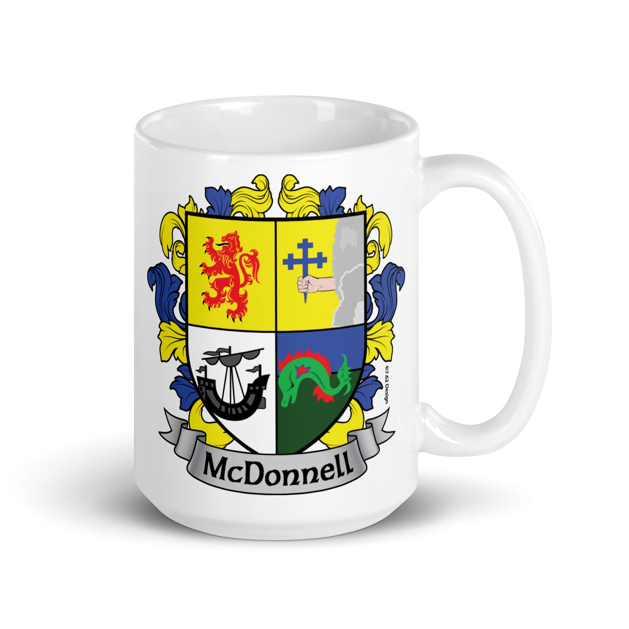 7.62 Design McDonnell Irish Crest tazza ceramica 15oz