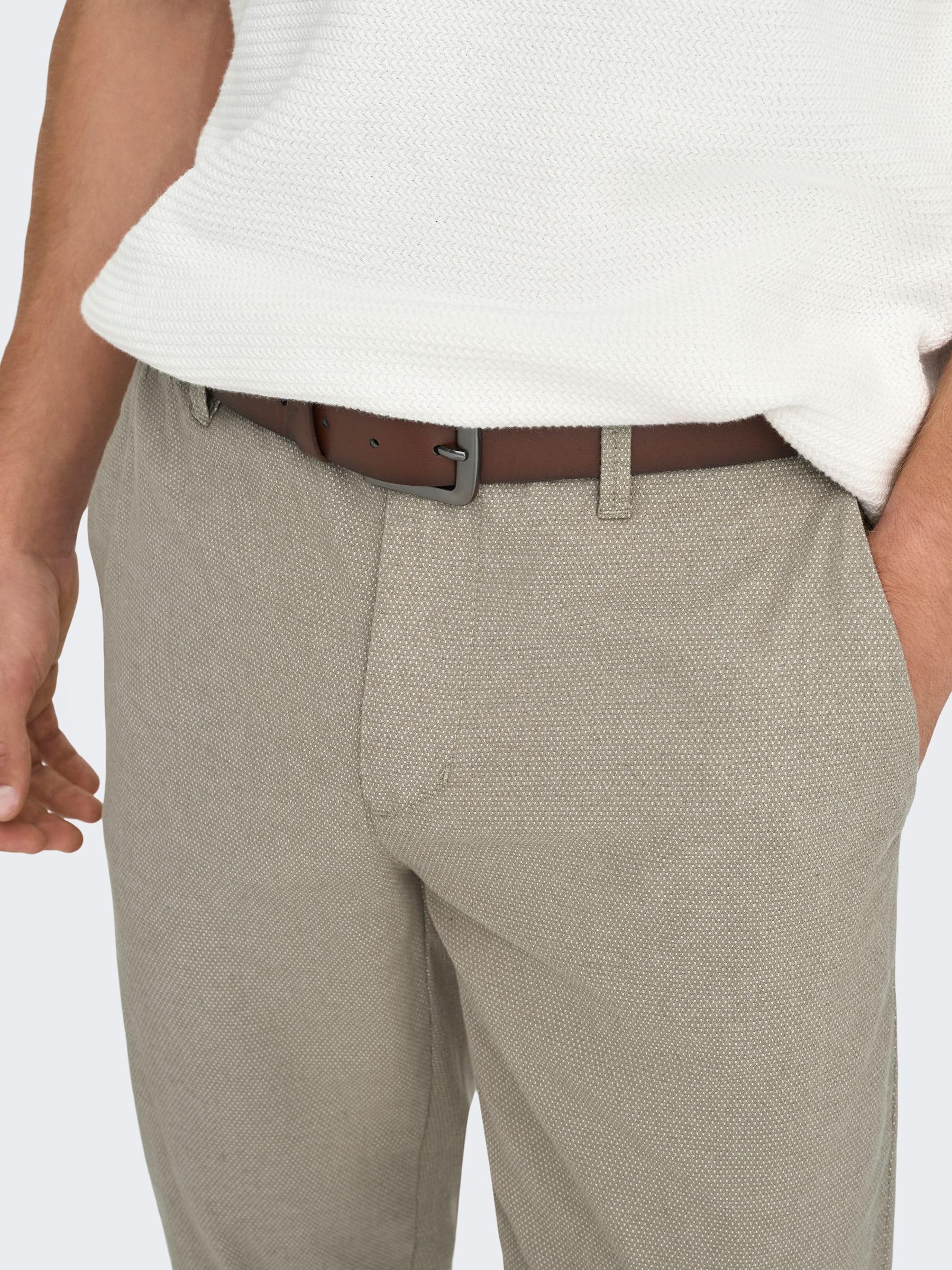 Only & Sons Pantaloni Uomo Chino Fallen Rock Cotone 33W/32L