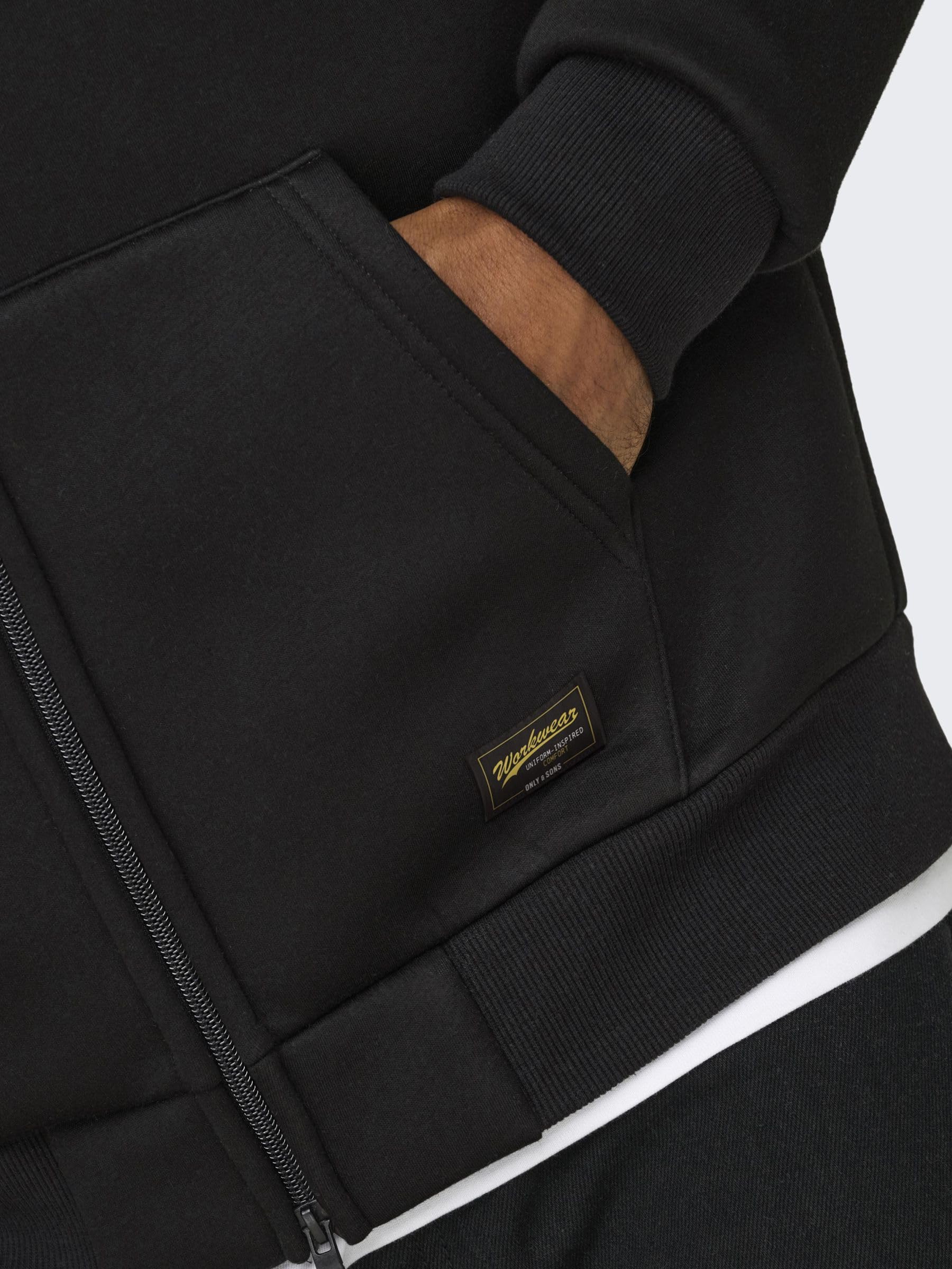 ONLY & SONS Onsbobbey Felpa Uomo Girocollo Cotone