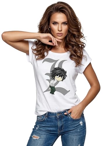 Makaya Death by Ryuk T-Shirt Donna Nero taglia S cotone