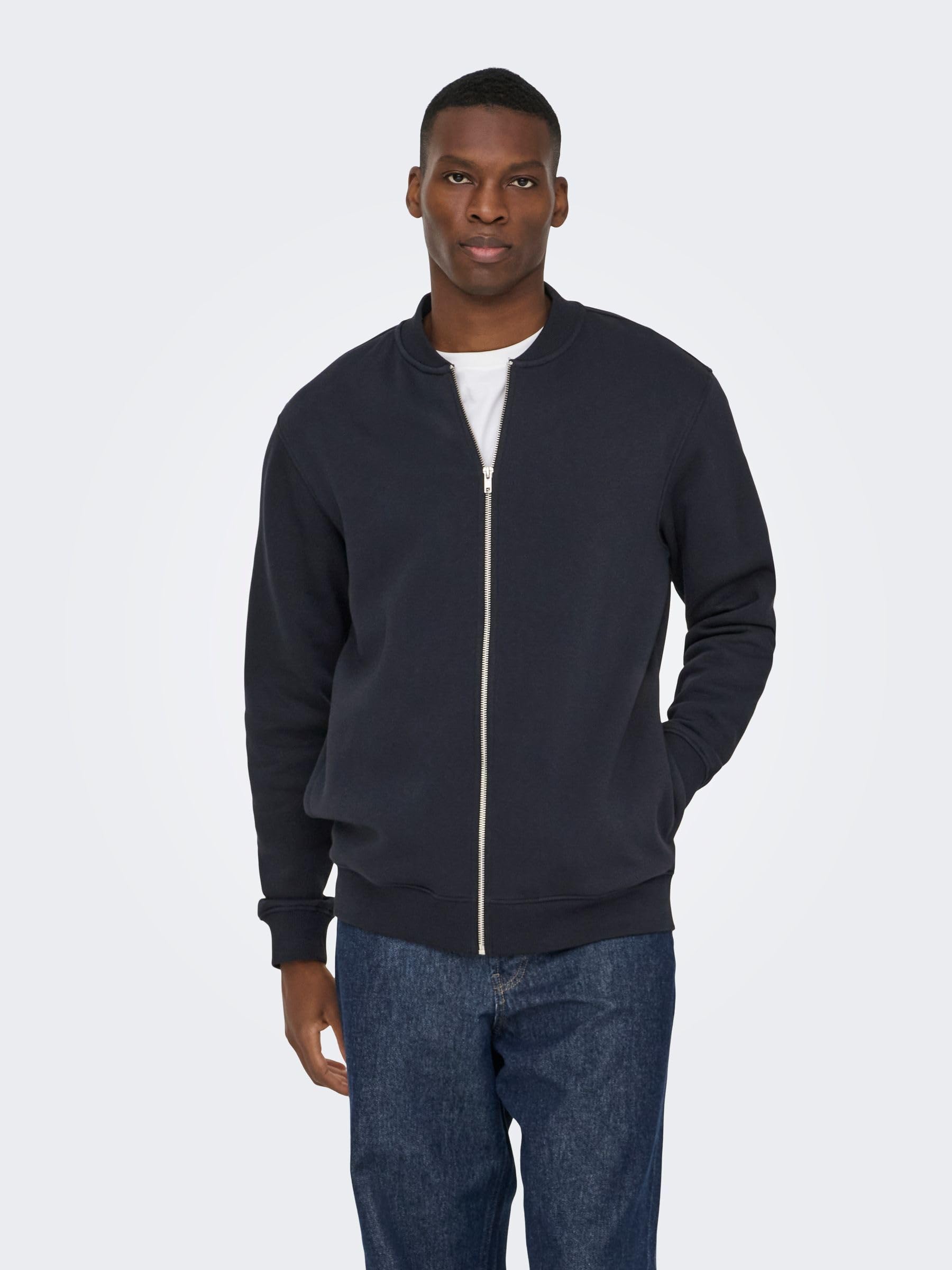 Only & Sons OnsCeres Felpa Uomo Nero Girocollo Cotone