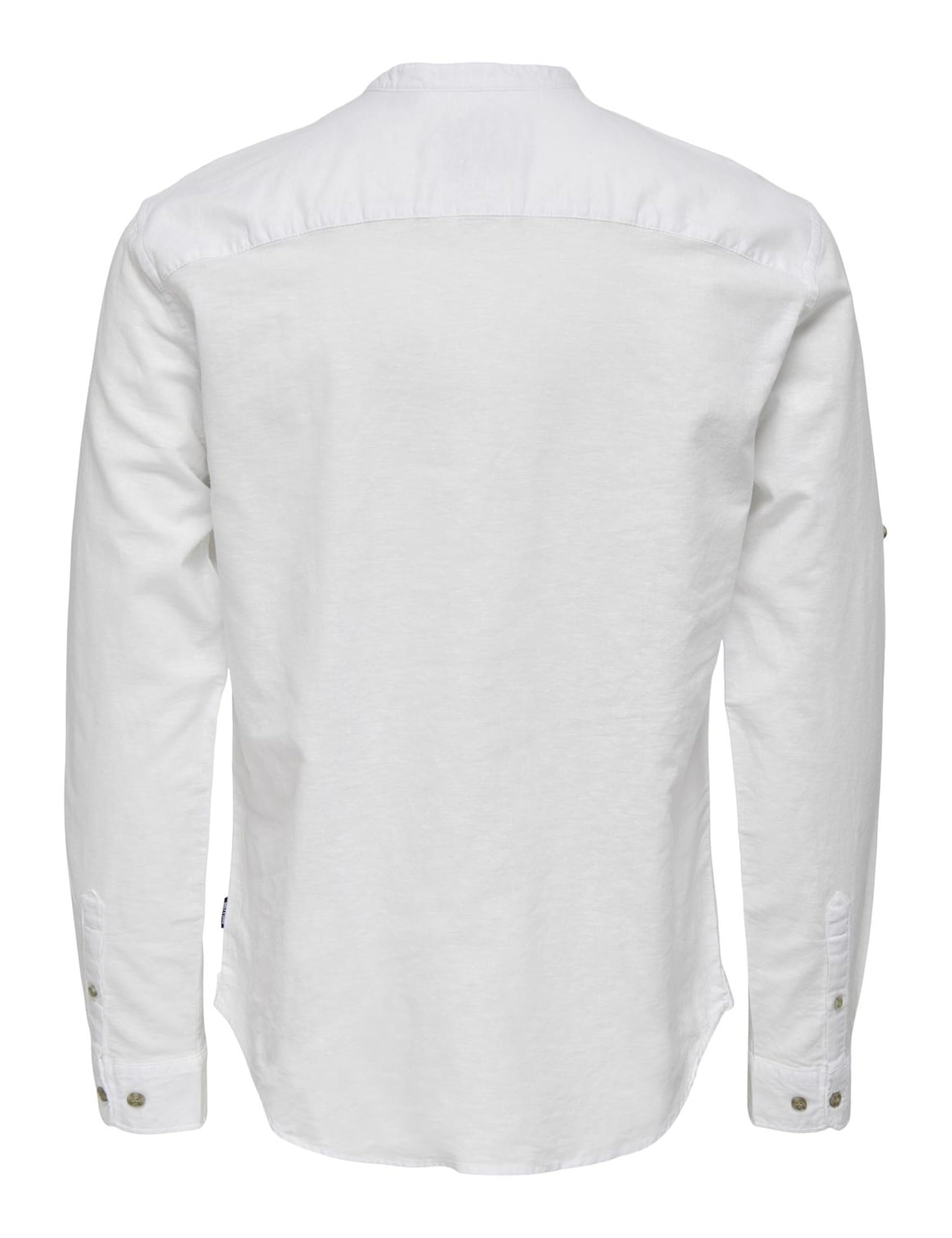 Only & Sons Onscaiden Camicia uomo bianca XL lino