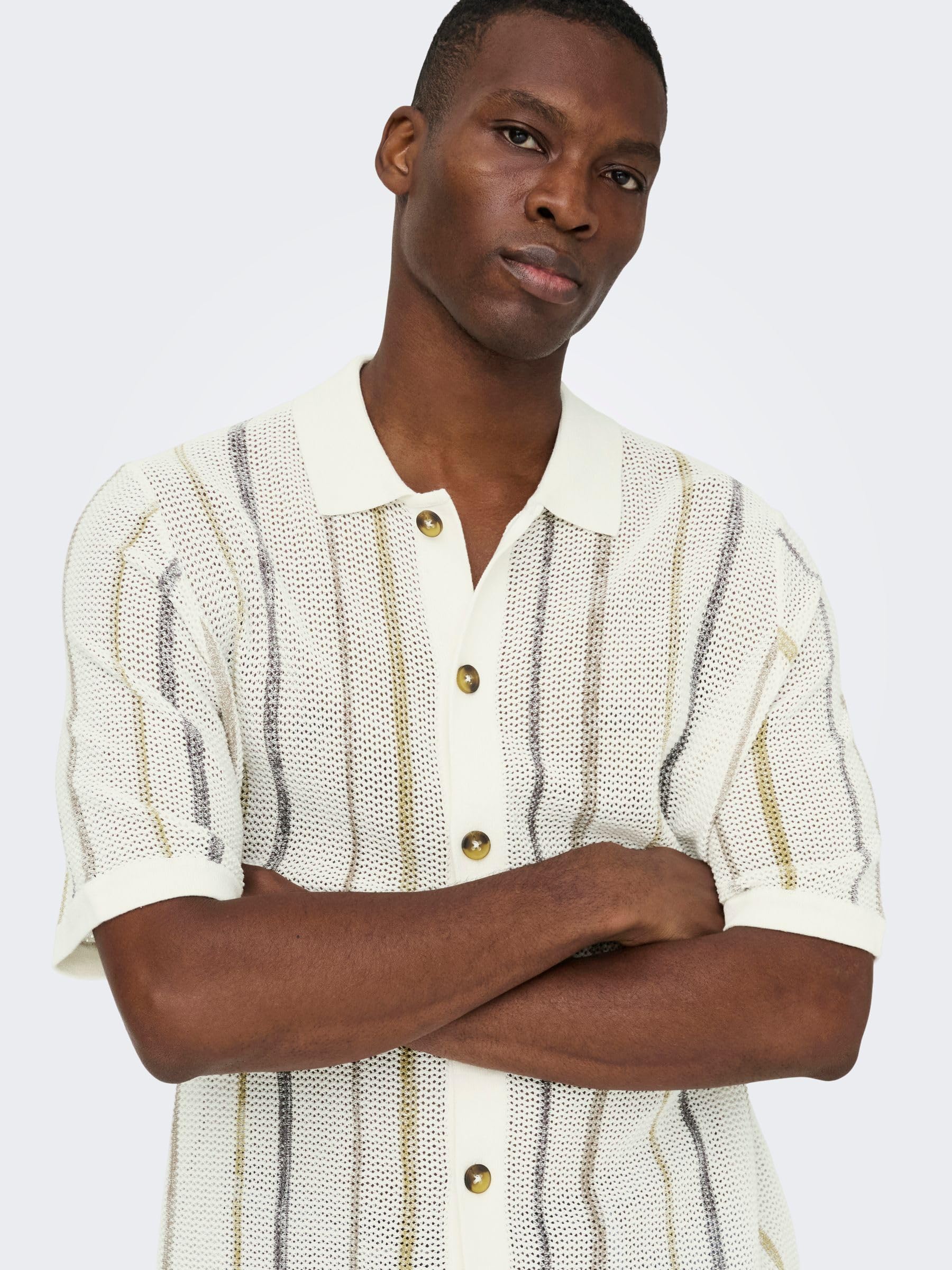 ONLY & SONS Onstobby polo maglia Cloud Dancer taglia XS