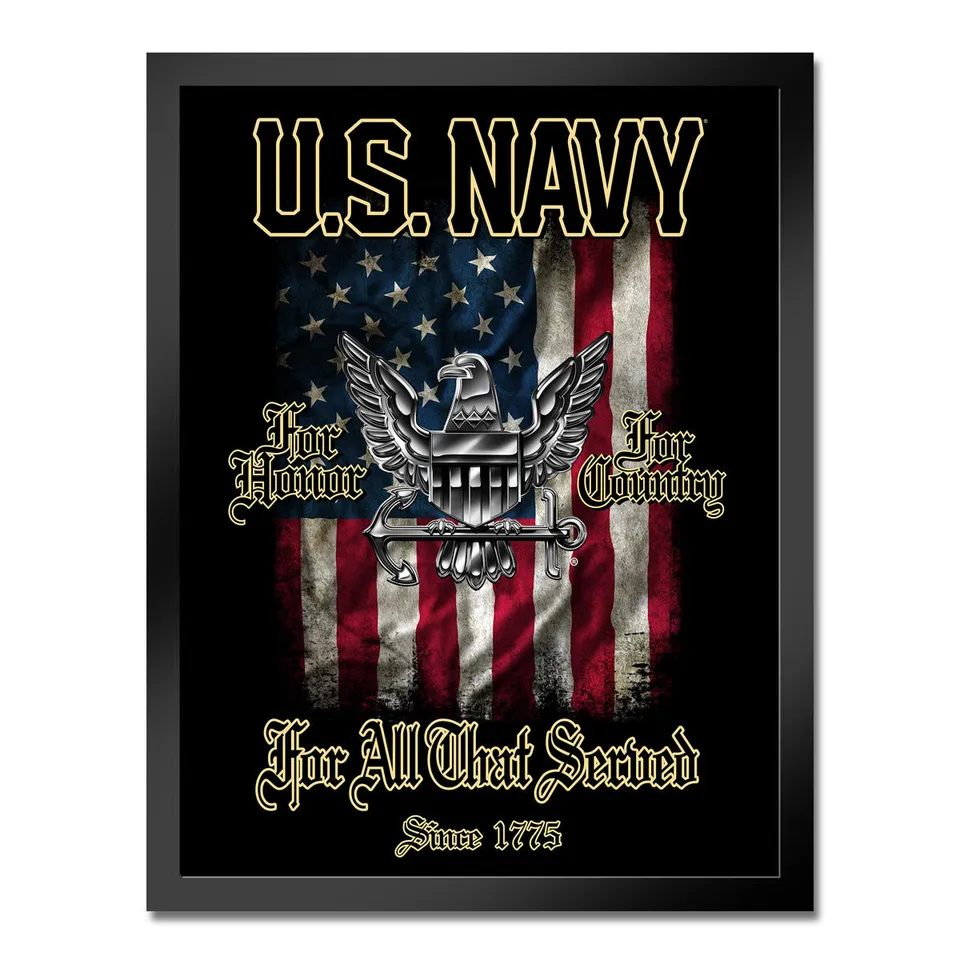 7.62 Design Home Stampa Incorniciata Navy For Those 14x20