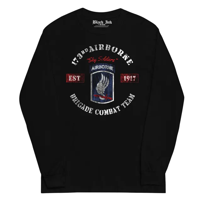 7.62 Design 173rd Airborne maglia manica lunga nera cotone