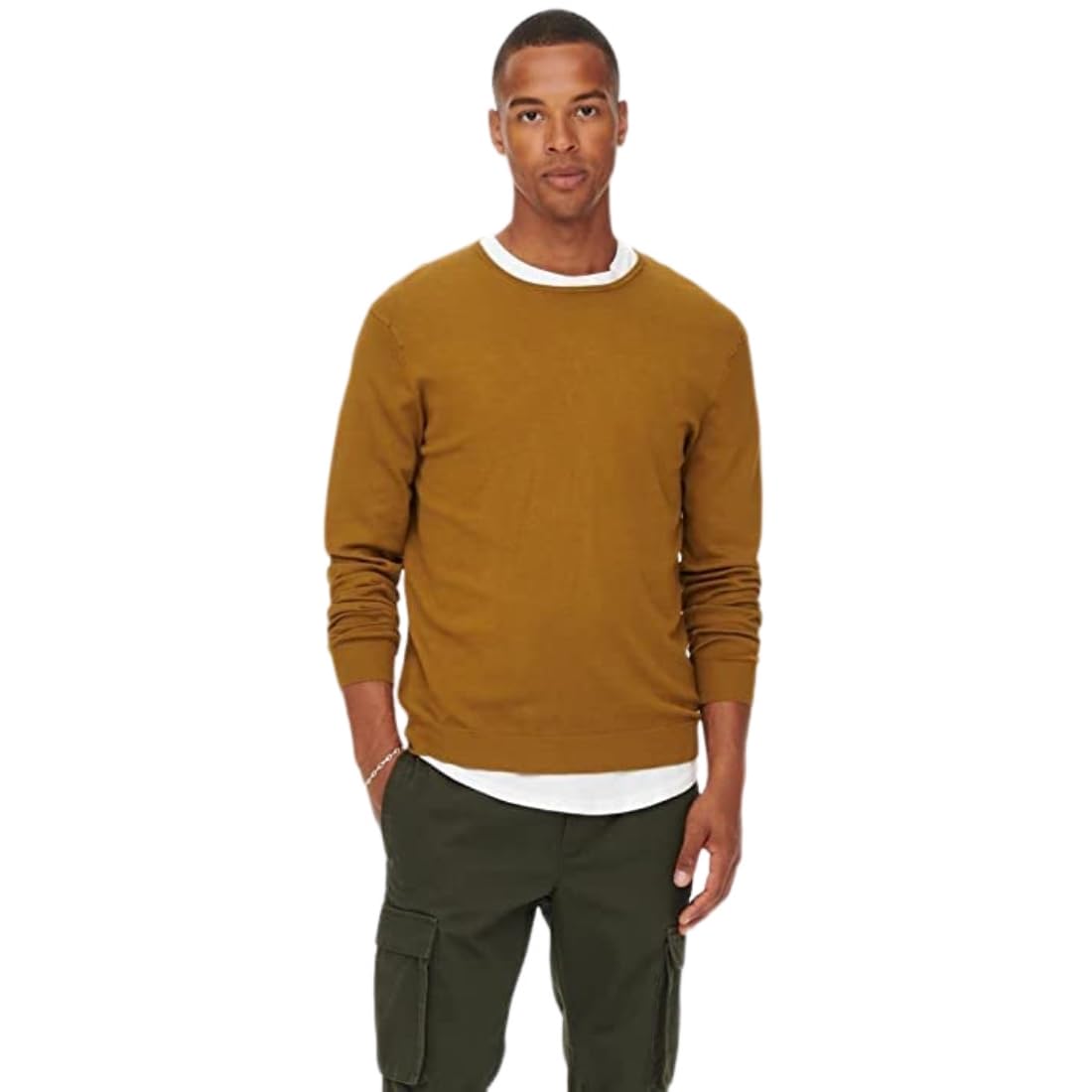 Only & Sons Onswyler Pullover Maglione Uomo Verde Taglia L