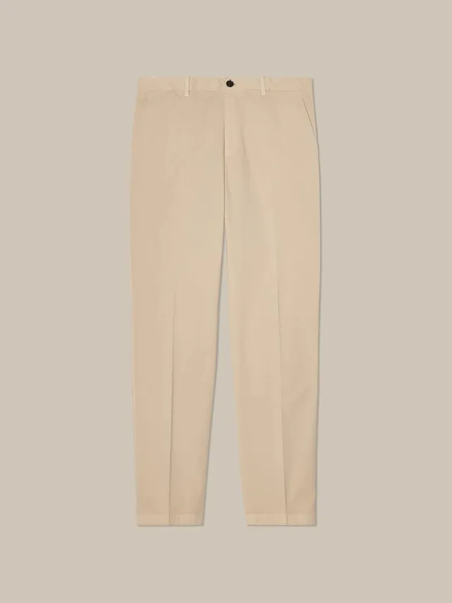 Robert Talbott Draper chino twill elasticizzato stone 32X32