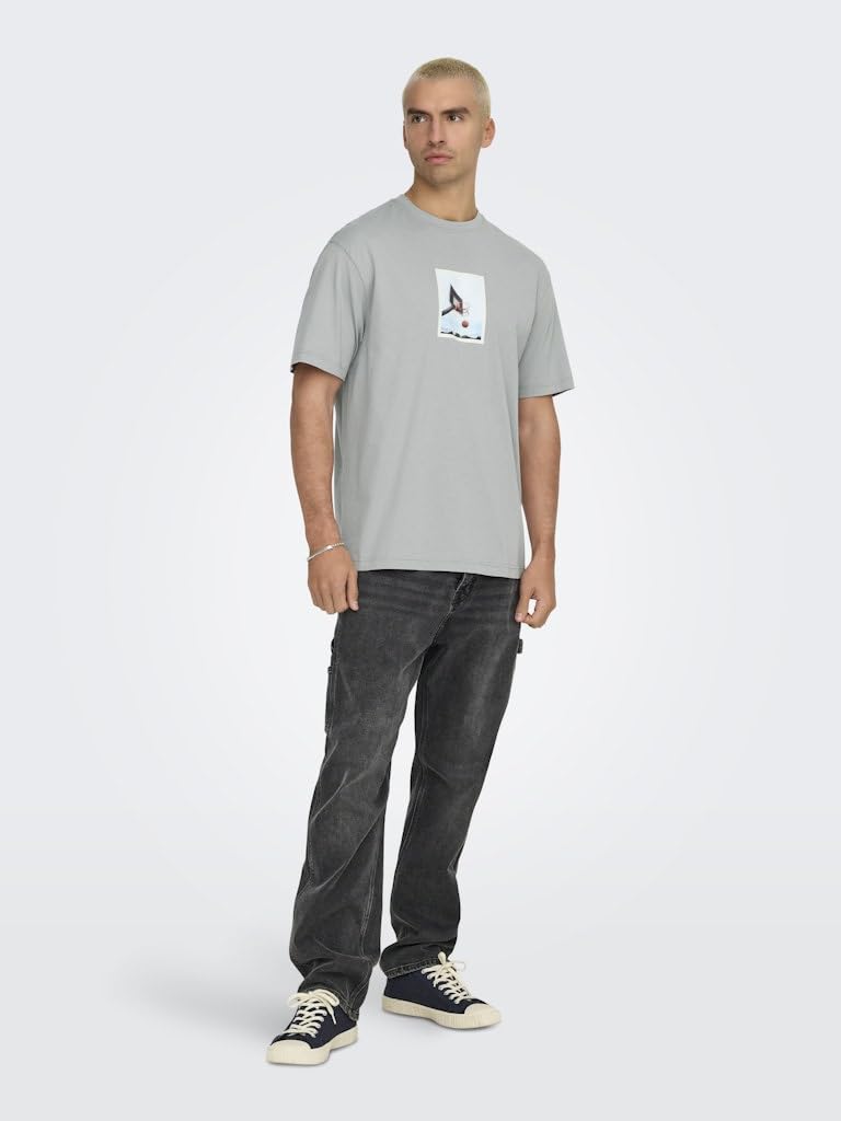 Only & Sons Onsdash RLX SS Tee T-shirt uomo Ultimate Grey