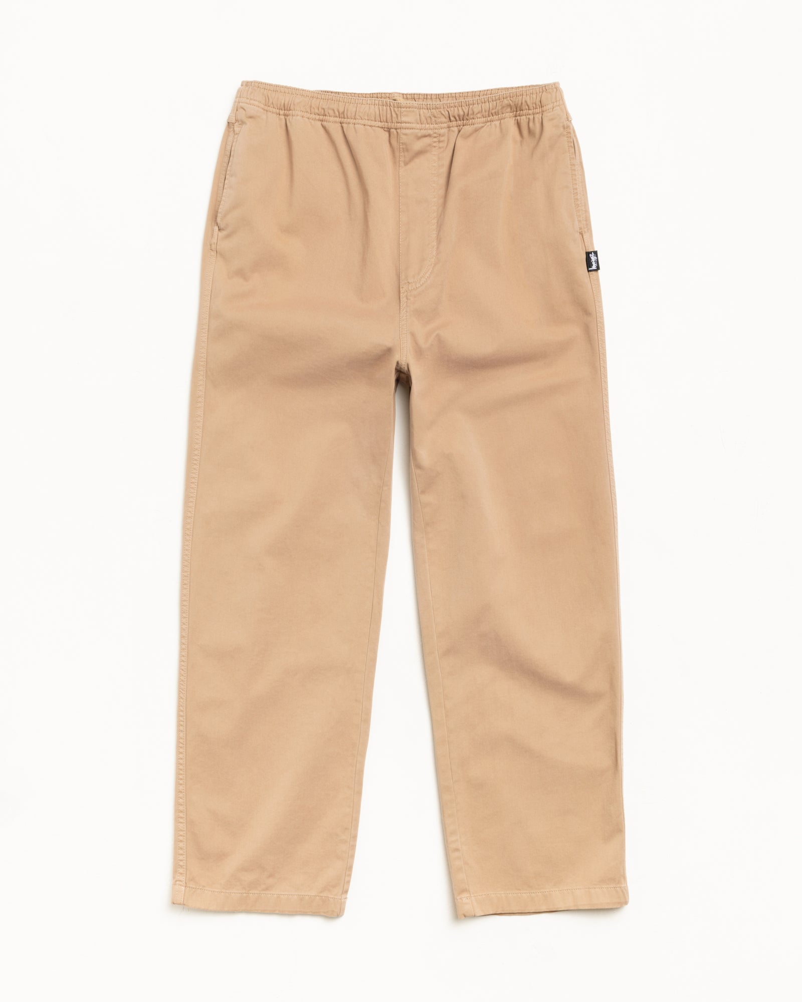 Stussy Beach Pant Cotton Twill pantaloni khaki cotone