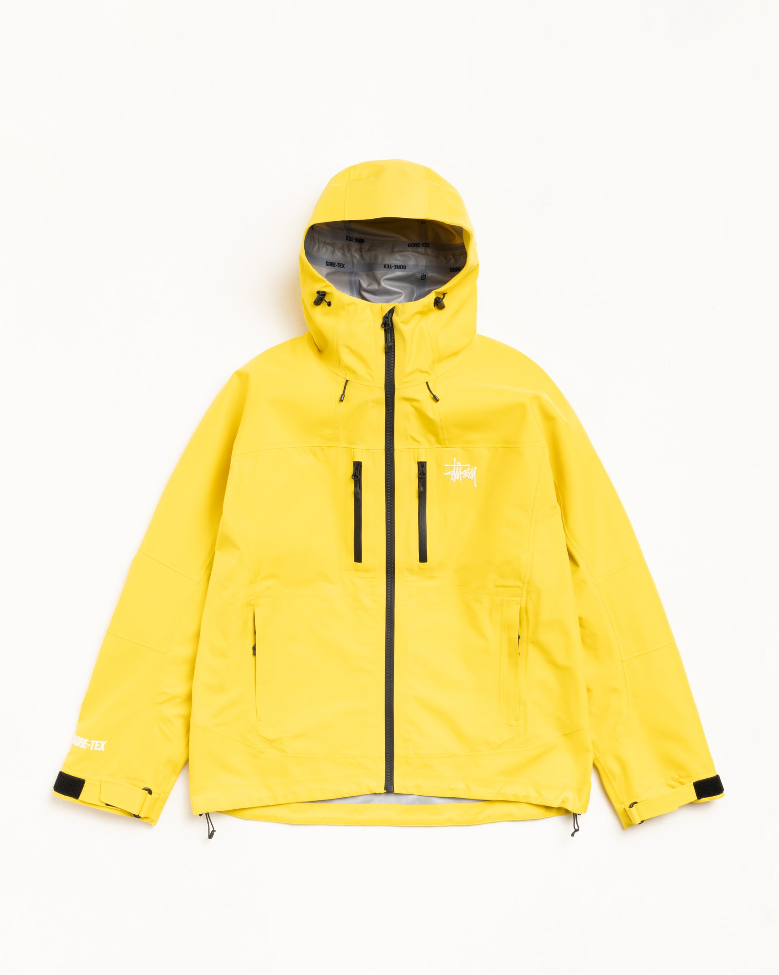 Stussy Outerwear Gore-Tex Guide Shell giacca gialla impermeabile